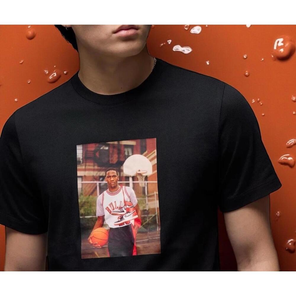 $40 Nike Men's Air Jordan Brand Photo T-Shirt Carbon Heather Hj2354 Sz L